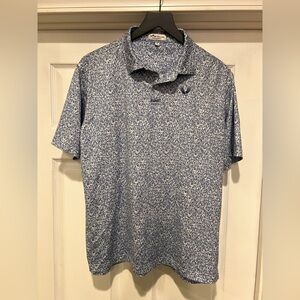 Peter Millar Blue Floral Polo Shirt